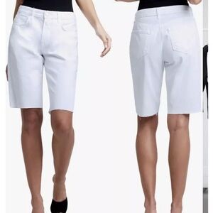 L’AGENCE Raw Edge Denim Bermuda Shorts size 25 NWT